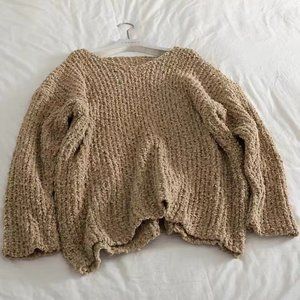 V-neck knitted sweater